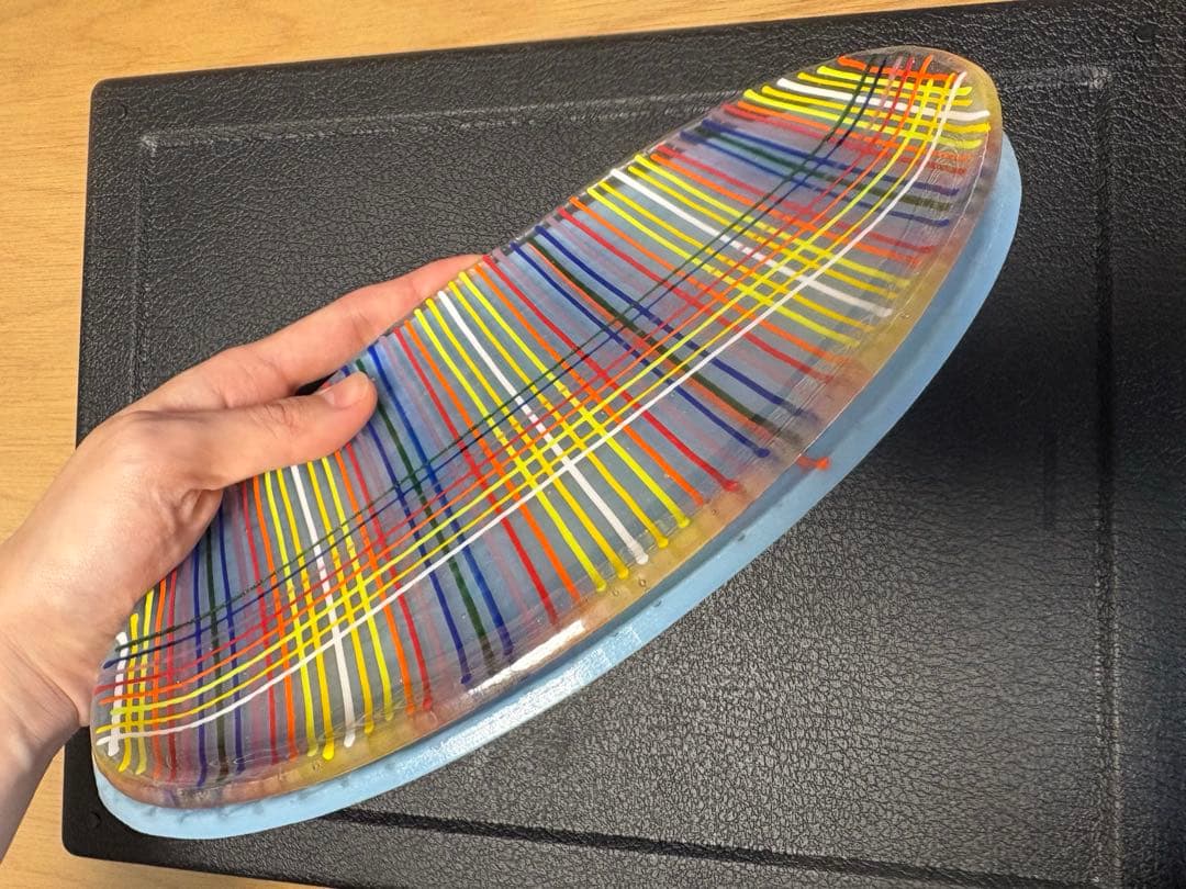 田子美紀　ガラス　皿　2枚セット