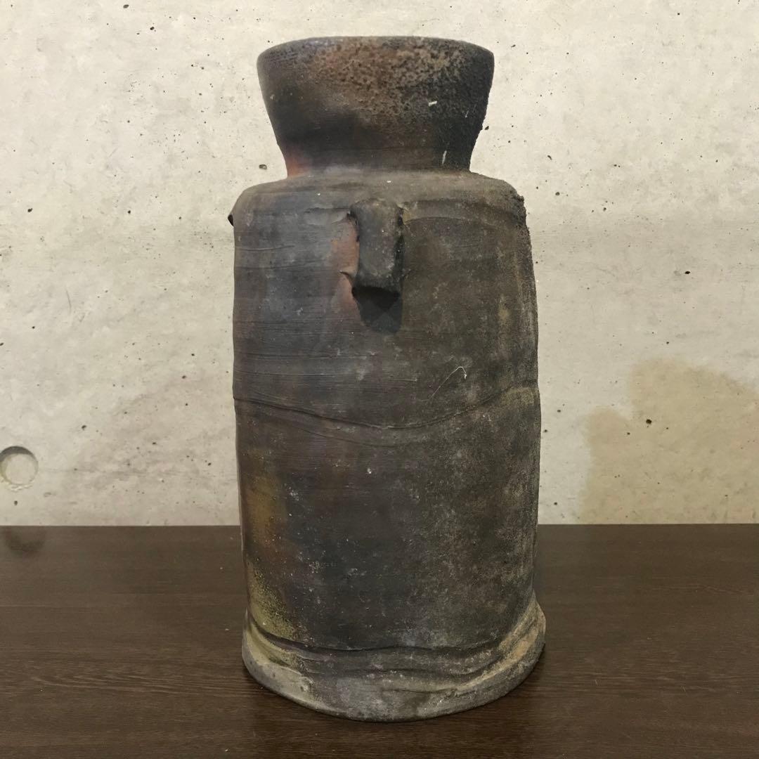 備前焼 耳付花入 高原邦彦作【共箱付】 - メルカリ