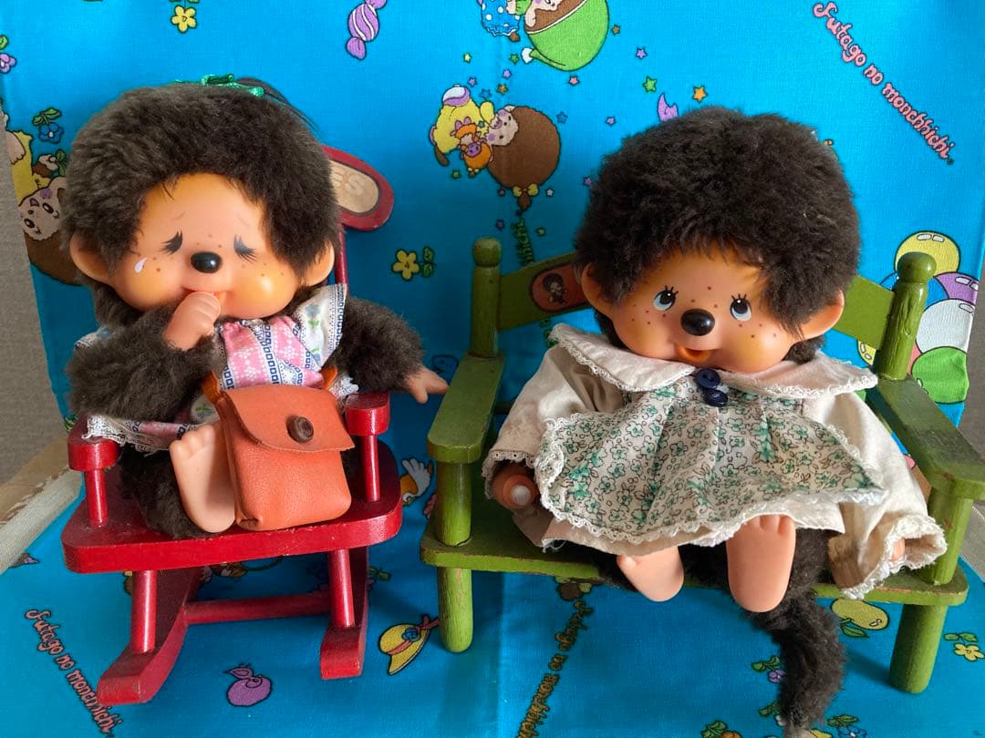 モンチッチ 2体 初代 昭和レトロ 椅子 セット 1974 セキグチ - メルカリ