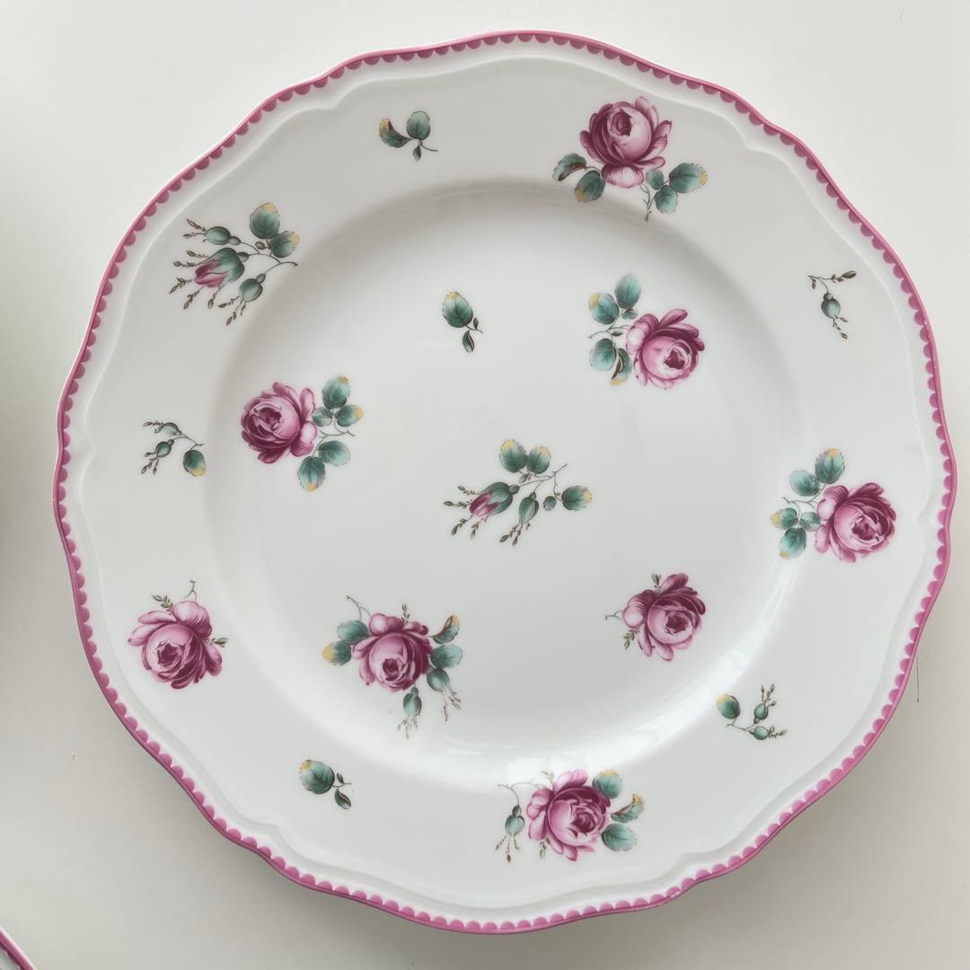 リチャードジノリ　アンティックローズ　皿　プレート　24.5cm 4枚