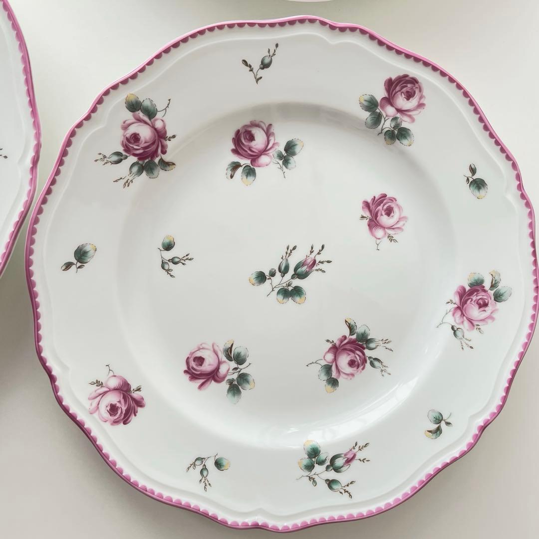 リチャードジノリ　アンティックローズ　皿　プレート　24.5cm 4枚