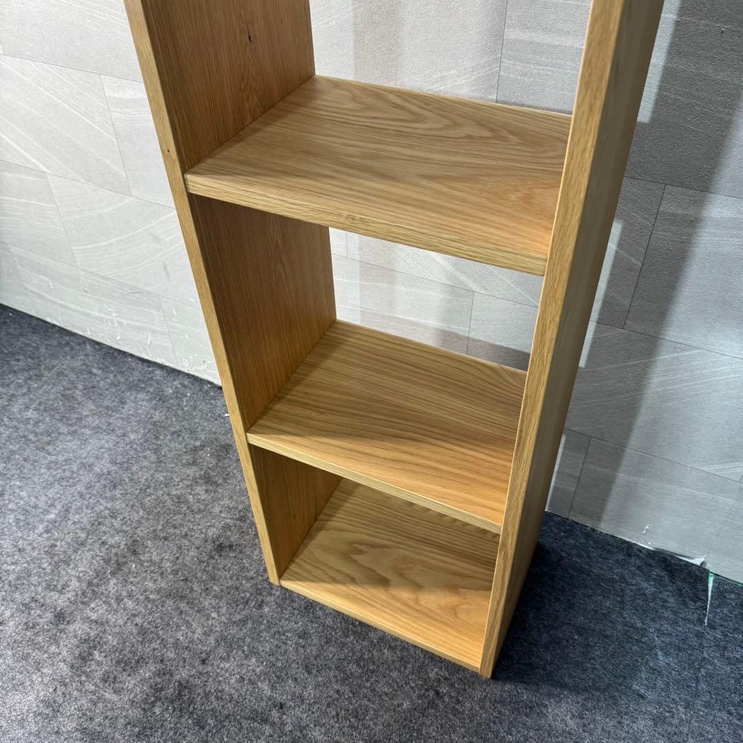 無印良品 スタッキングシェルフ 5段 1列 オーク材 人気 美品 d3687