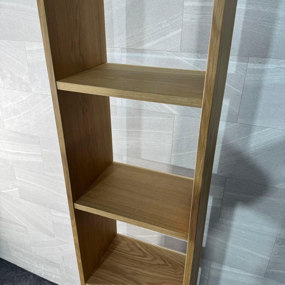 無印良品 スタッキングシェルフ 5段 1列 オーク材 人気 美品 d3687