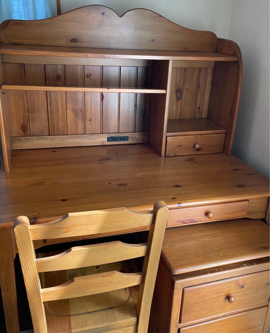 木製デスク アンファン 16-1