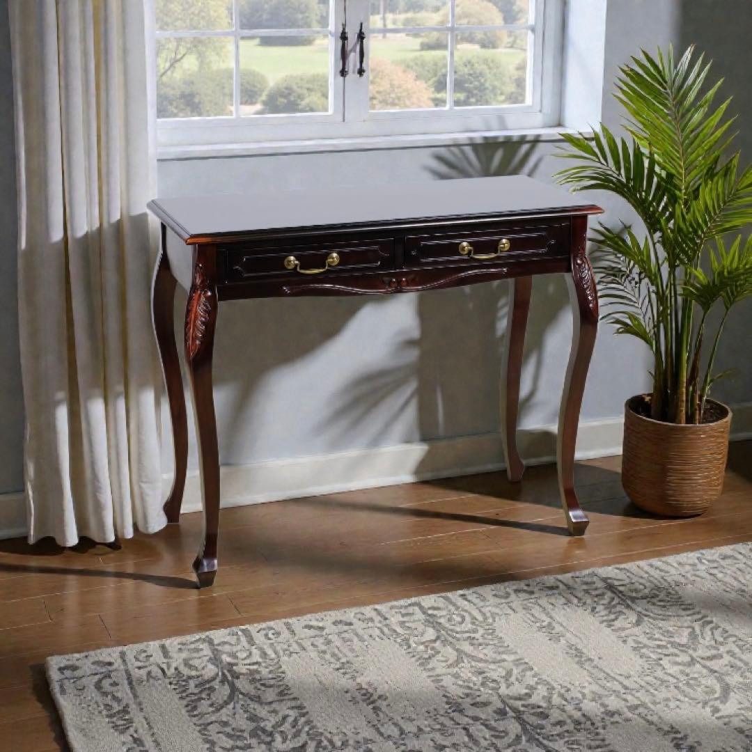 H 新品 コンソールテーブル アジアン 机 デスク サイドテーブル