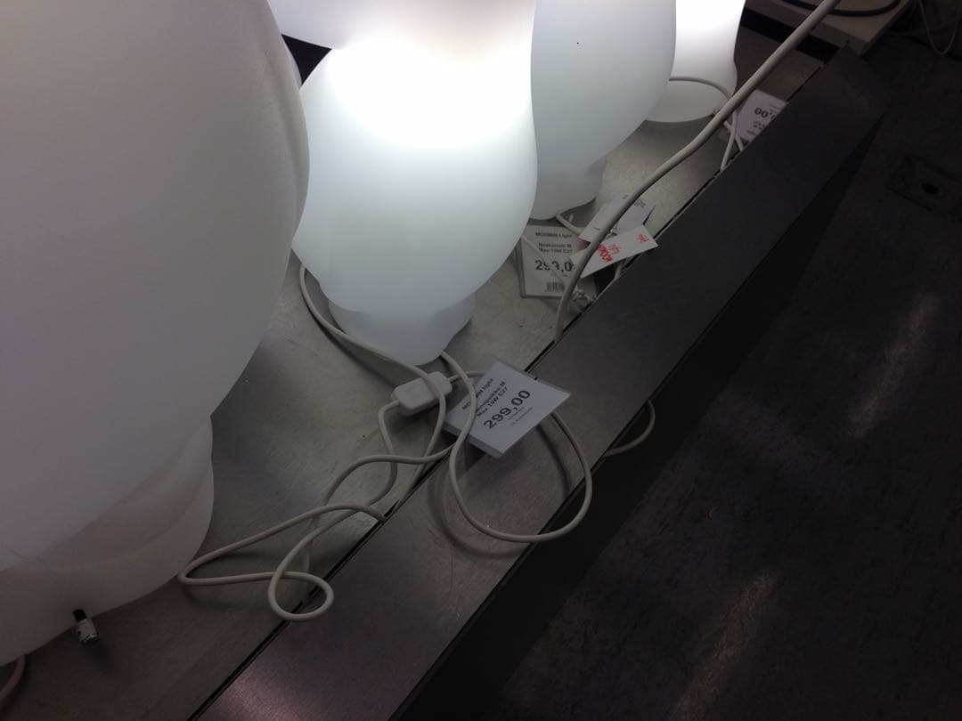 週末値下MELAJA北欧インテリアムーミンライト1個（ニョロニョロ）M 50cm