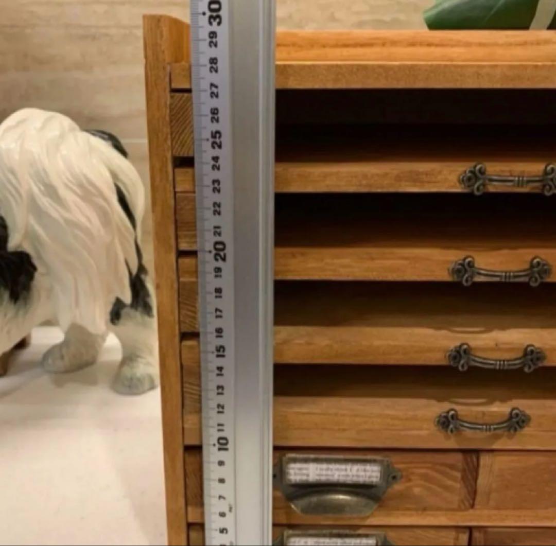 あ*ん様 アンティーク風　スライド式書類ボックス　ハンドメイド