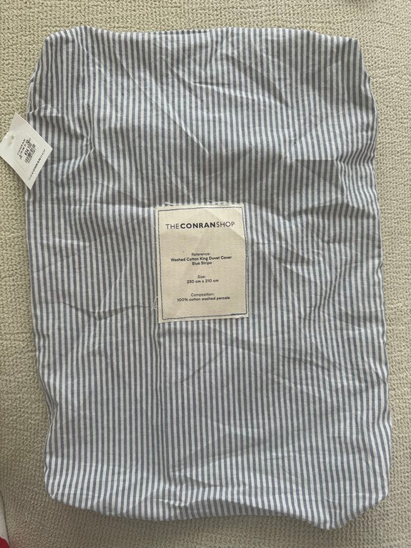 コンランショップ　キングサイズ　布団カバー