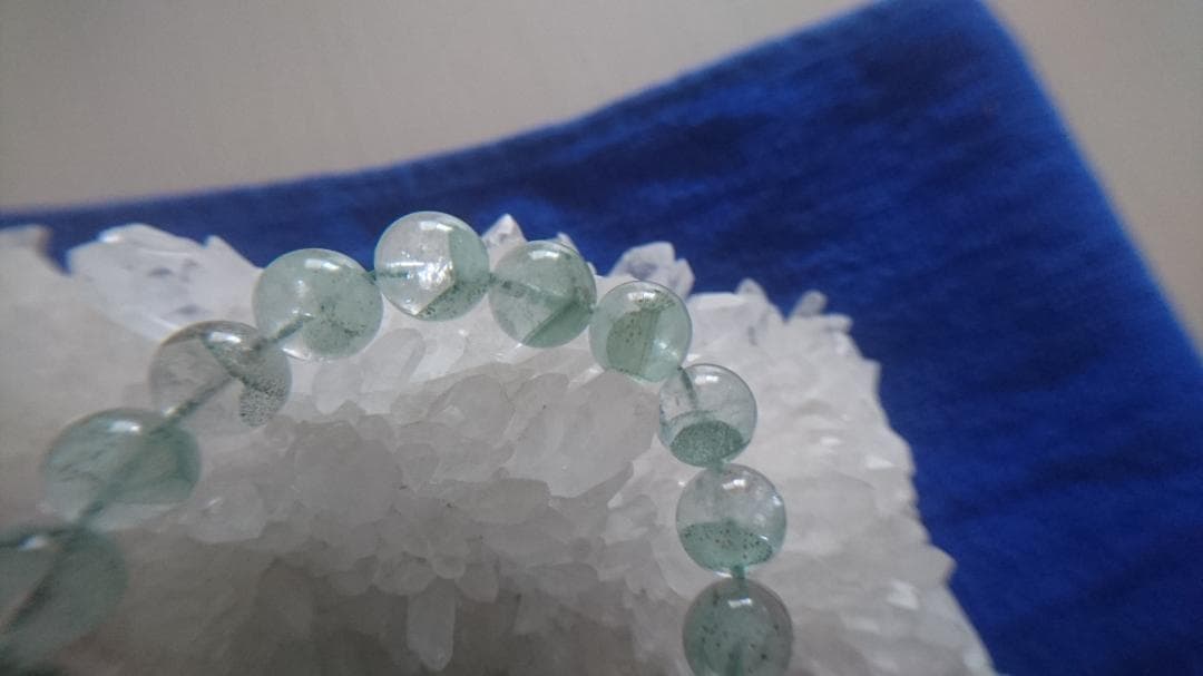 【高品質】グリーンファントムクォーツ ブレスレット