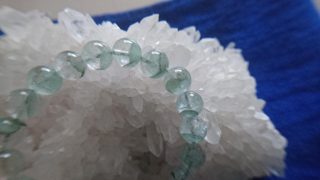 【高品質】グリーンファントムクォーツ ブレスレット