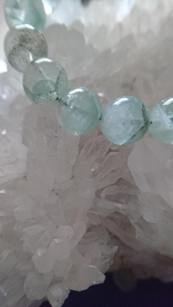 【高品質】グリーンファントムクォーツ ブレスレット