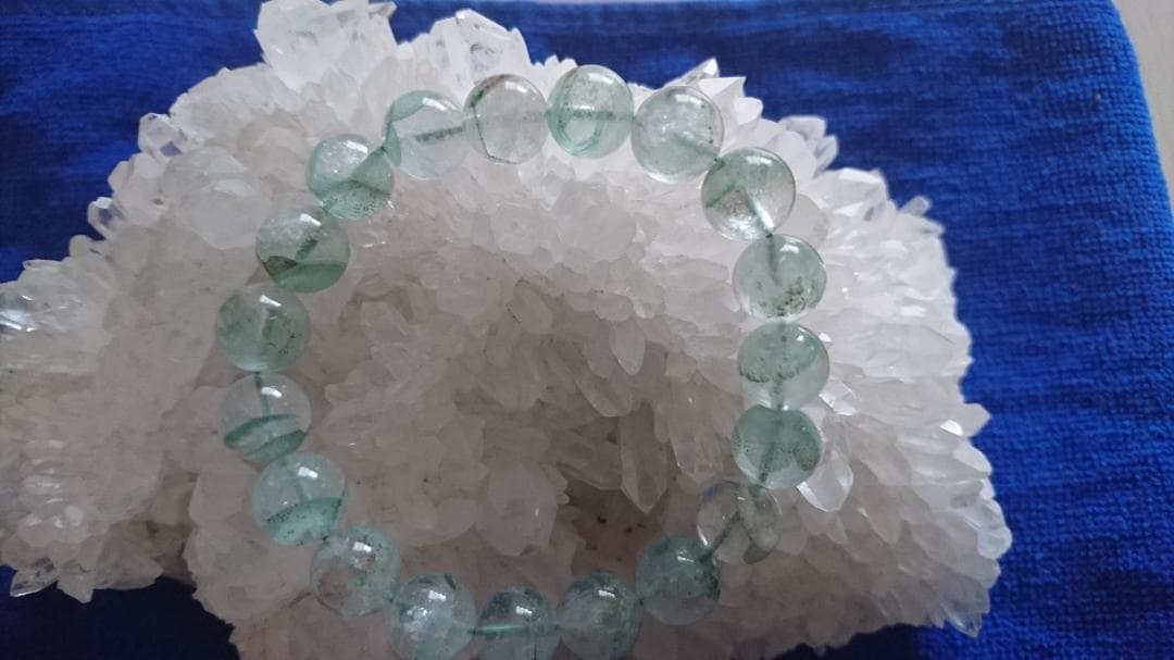 【高品質】グリーンファントムクォーツ ブレスレット