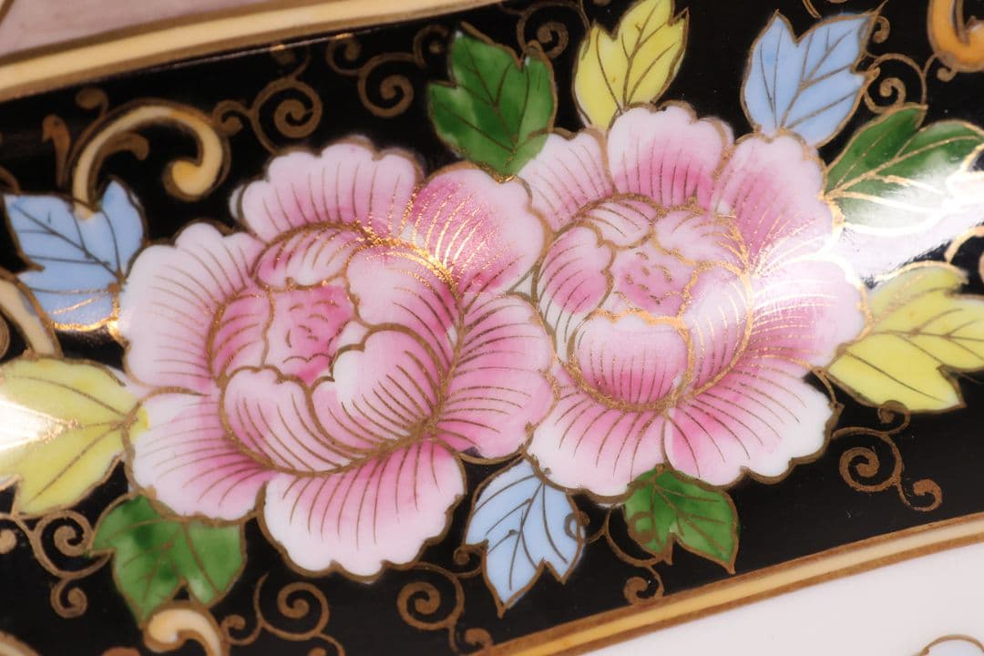 【CM290】オールドノリタケ 花図 プレート 皿 27.2cm 陶磁器