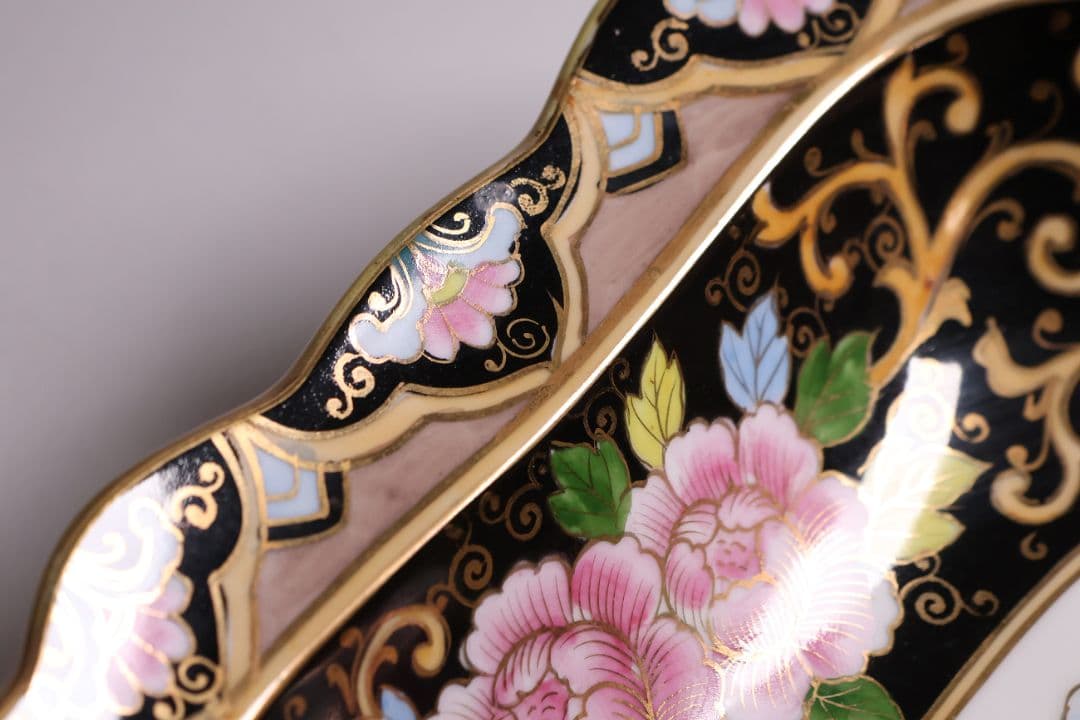 【CM290】オールドノリタケ 花図 プレート 皿 27.2cm 陶磁器