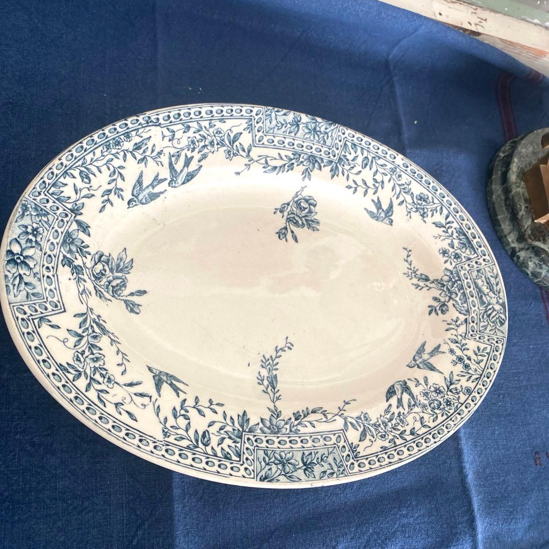 フランスアンティーク プレートセットツバメ 皿 CERESフランス