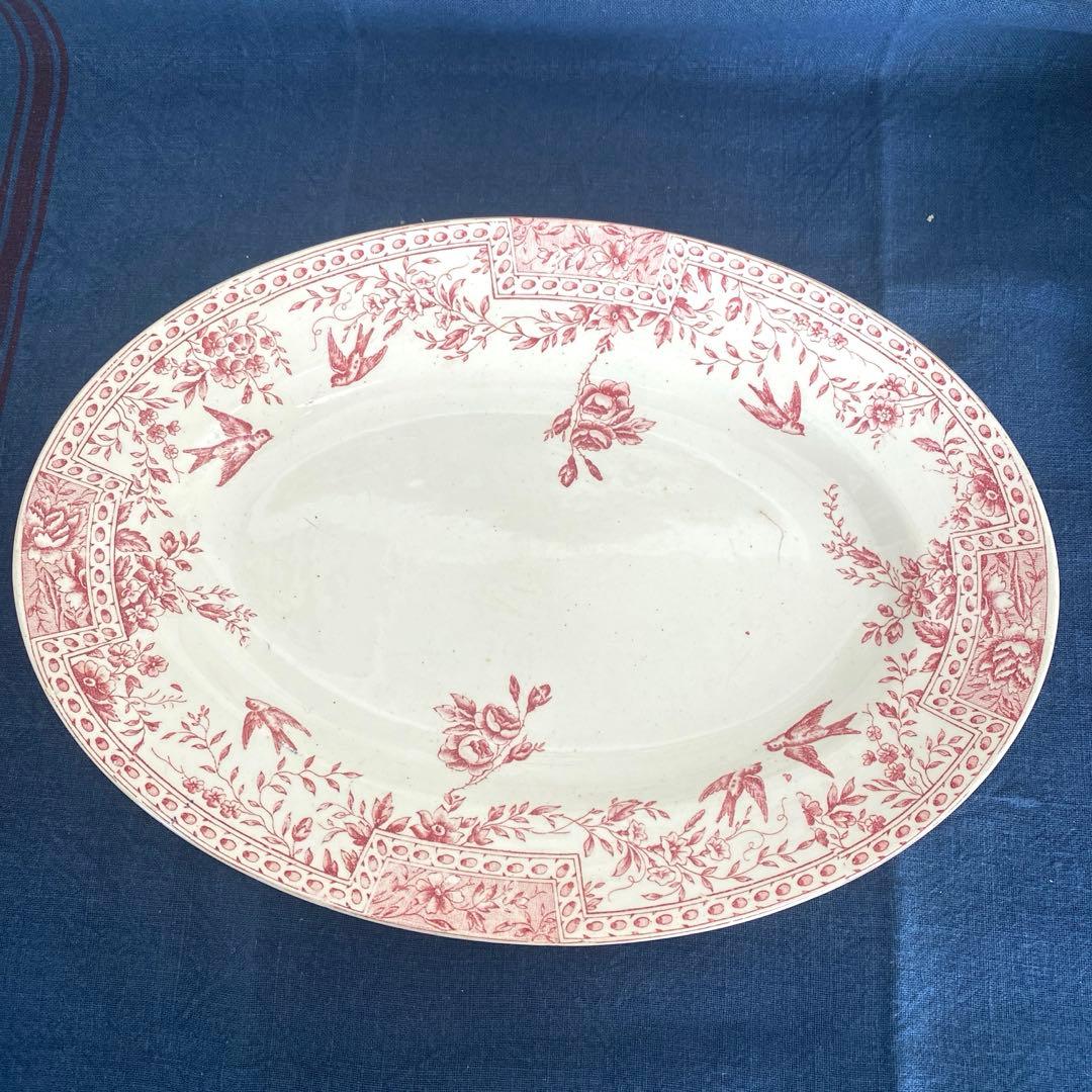 フランスアンティーク プレートセットツバメ 皿 CERESフランス