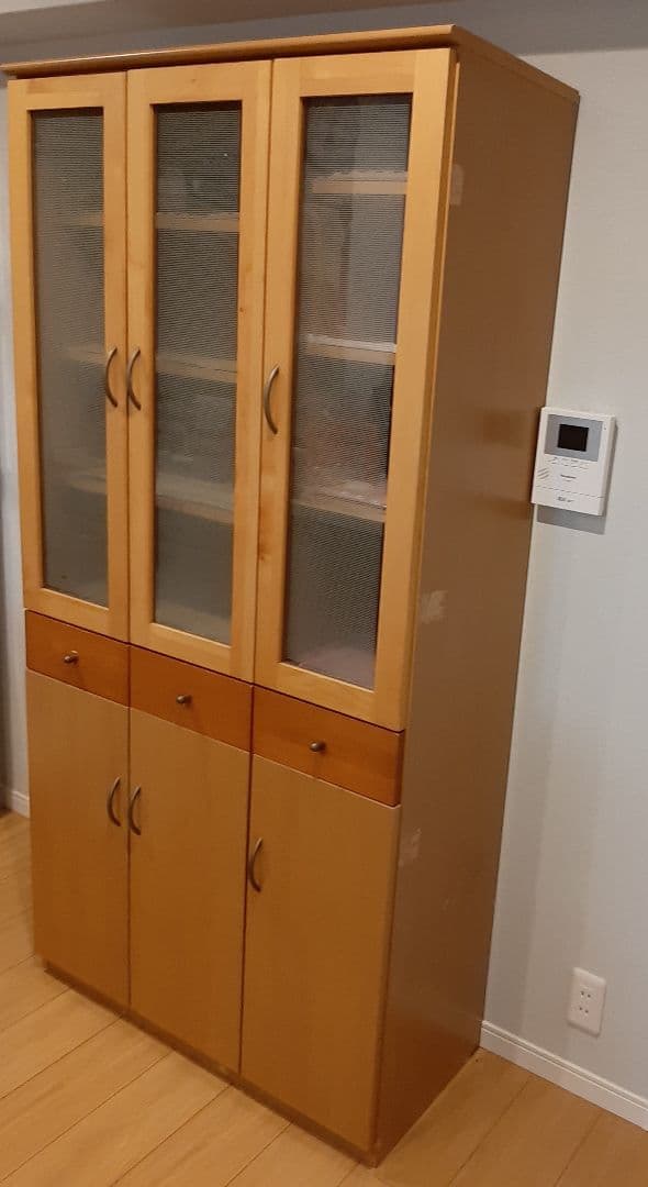 食器棚　木製　国産　日本製　カップボード 北欧風キッチンボード　ダイニングボード