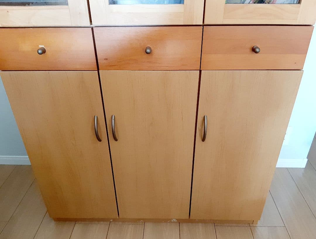 食器棚　木製　国産　日本製　カップボード 北欧風キッチンボード　ダイニングボード