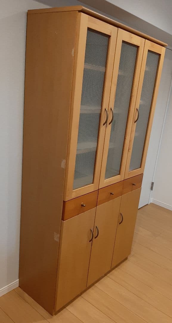 食器棚　木製　国産　日本製　カップボード 北欧風キッチンボード　ダイニングボード