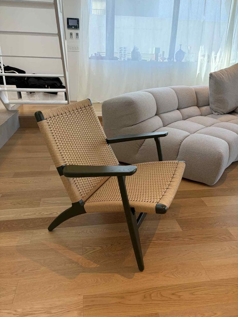 CH25 ラウンジチェア オーク ソープ仕上げ ナチュラルペーパーコード