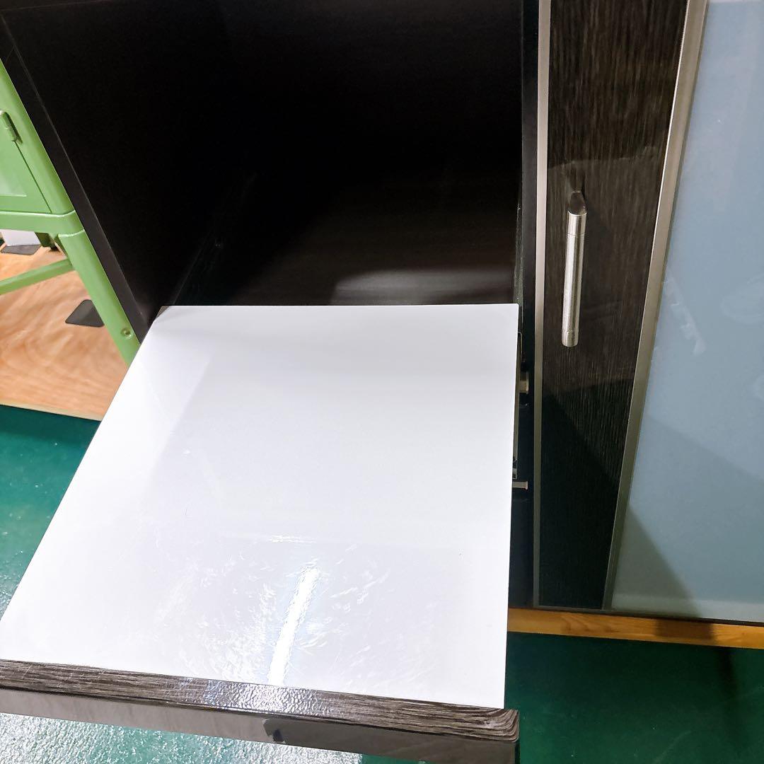 【送料設置込み】ニトリ キッチンボード ポスティア90 ブラック黒