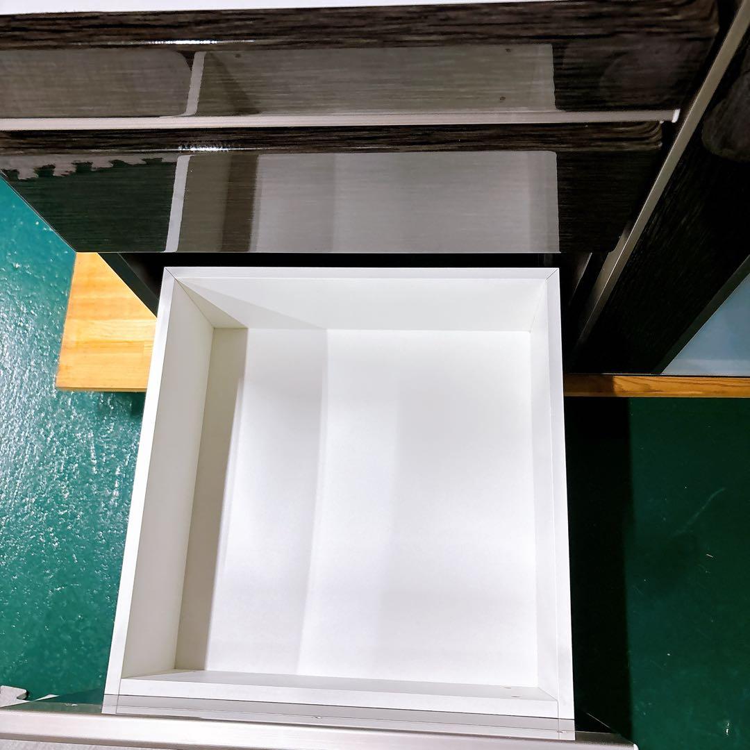 【送料設置込み】ニトリ キッチンボード ポスティア90 ブラック黒