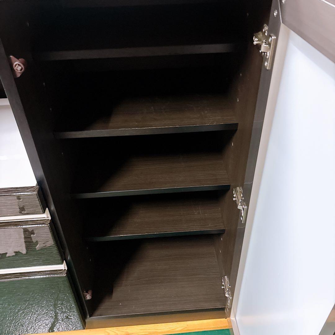 【送料設置込み】ニトリ キッチンボード ポスティア90 ブラック黒