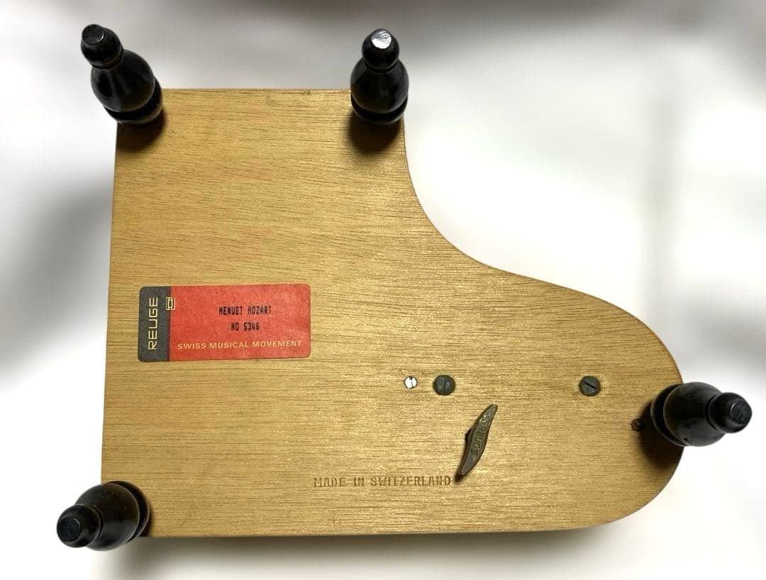 リュージュ　オルゴール　ピアノ型　モーツァルト　アンティーク