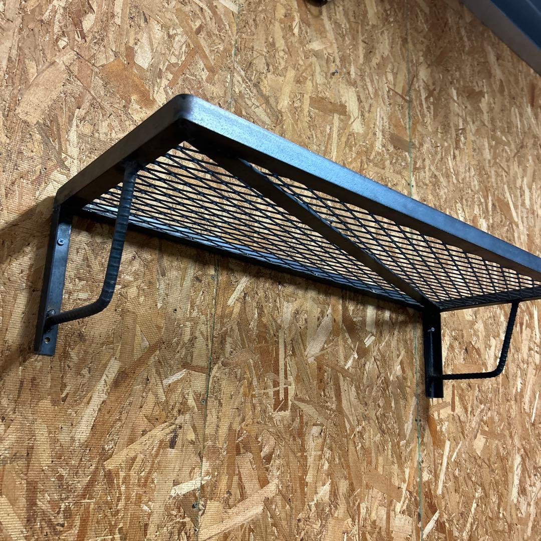 ※アイアンウォールシェルフ※ メタルメッシュ　インダストリアルスタイル