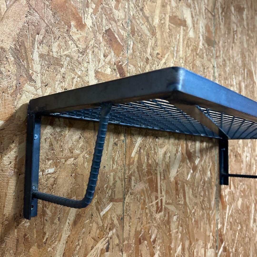 ※アイアンウォールシェルフ※ メタルメッシュ　インダストリアルスタイル