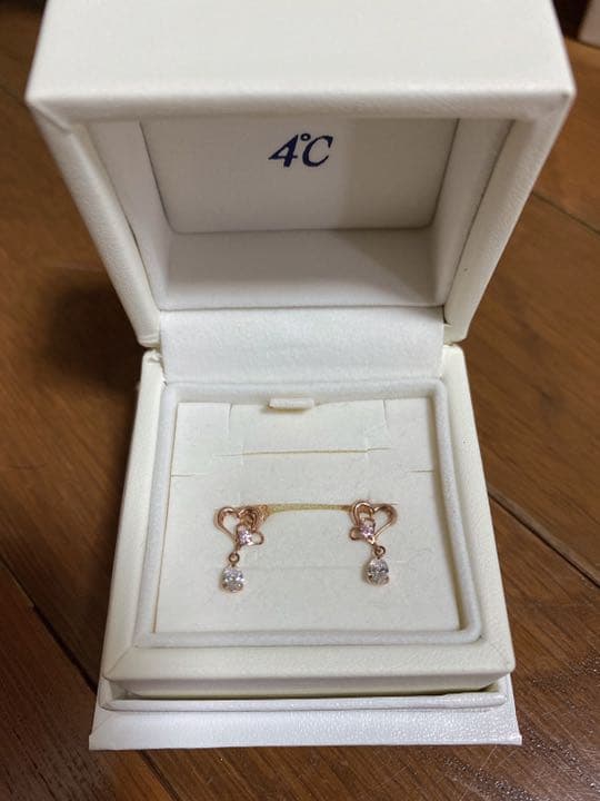 4℃   K10ピンクゴールドピアス
