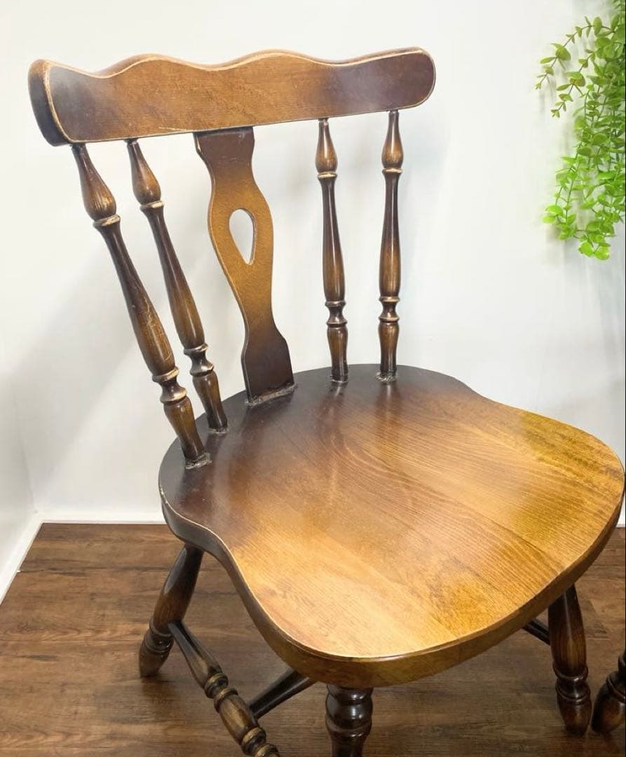 飛騨産業 キツツキマーク ウィンザーチェア 椅子 2脚セット