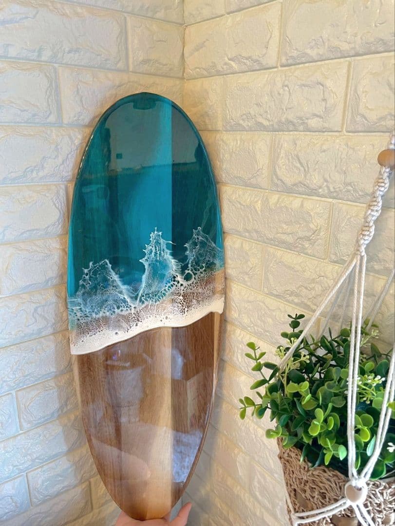 『海のサーフボードテーブル』♯サイドテーブル♯海♯海風インテリア