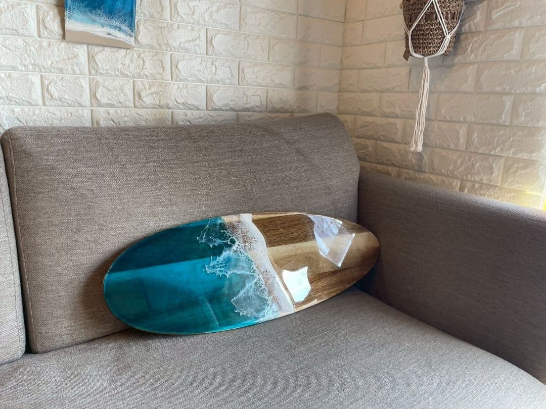 『海のサーフボードテーブル』♯サイドテーブル♯海♯海風インテリア