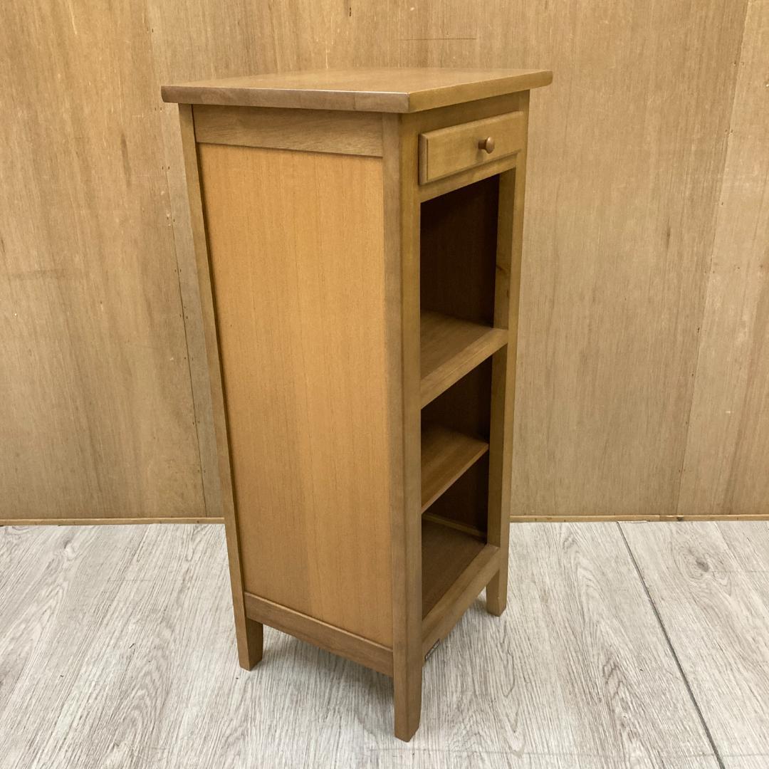 【カリモク】電話台　ラック　棚　花台　サイドチェスト　スリッパラック