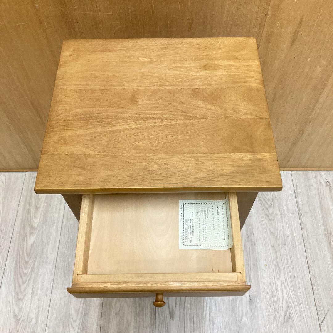 【カリモク】電話台　ラック　棚　花台　サイドチェスト　スリッパラック