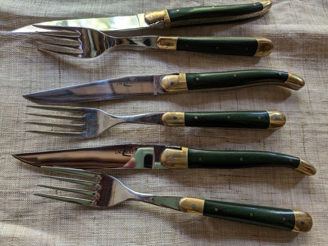 Laguiole カトラリーセット フォーク3本 ナイフ3本