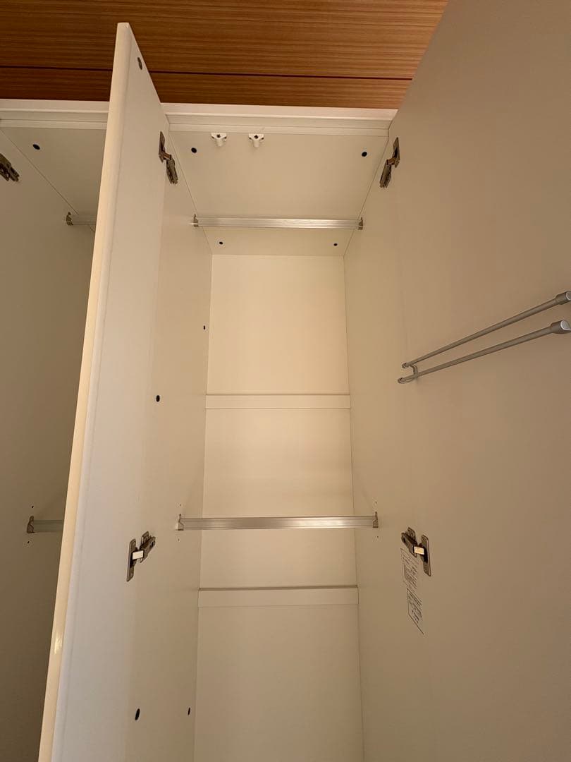 ①【引取or直配送】ニトリ ワードローブ クエス 100 ホワイトQUESS