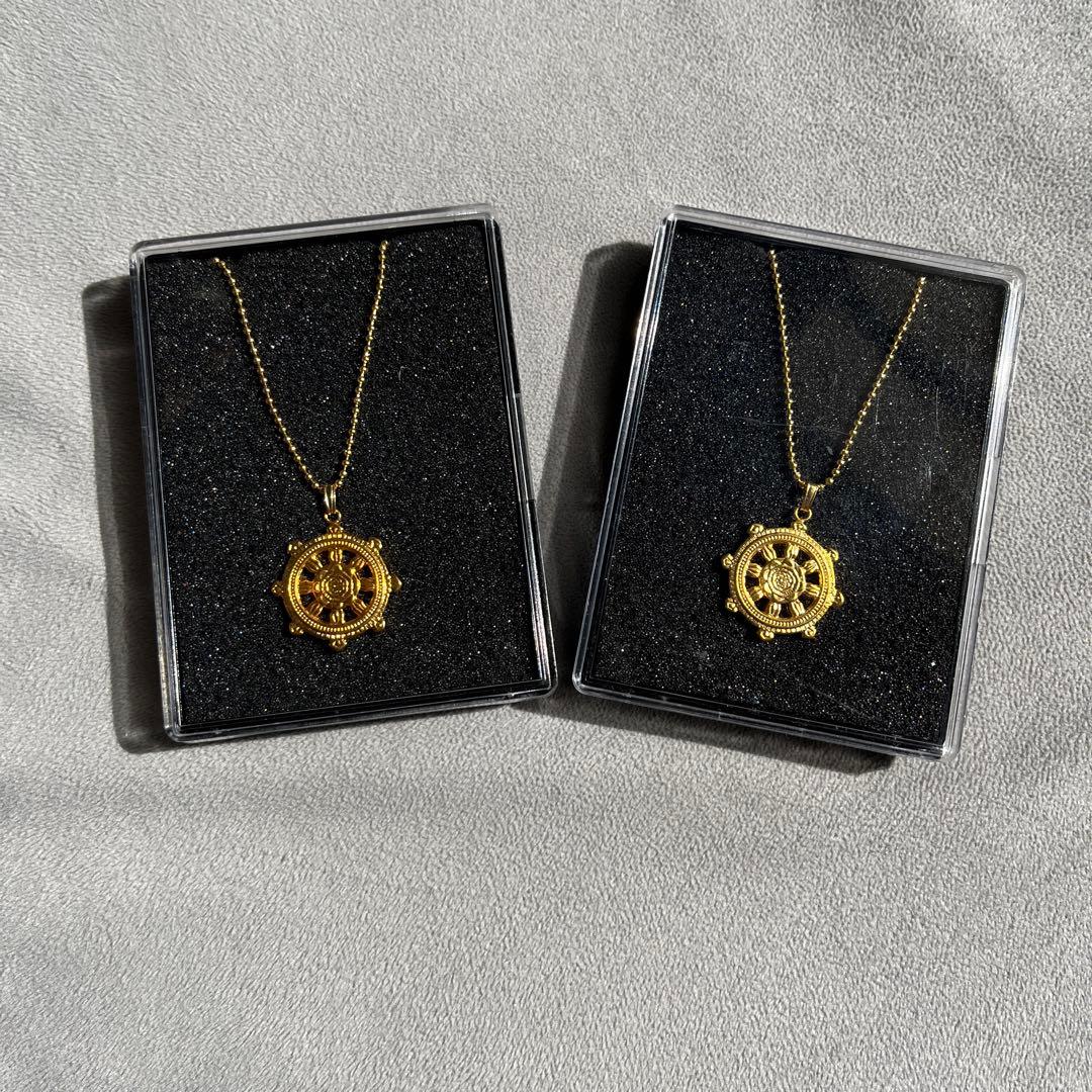 新品 ゴールド 宝輪ネックレス 2 本＆ バンダナ1枚 長渕剛⭐︎お宝