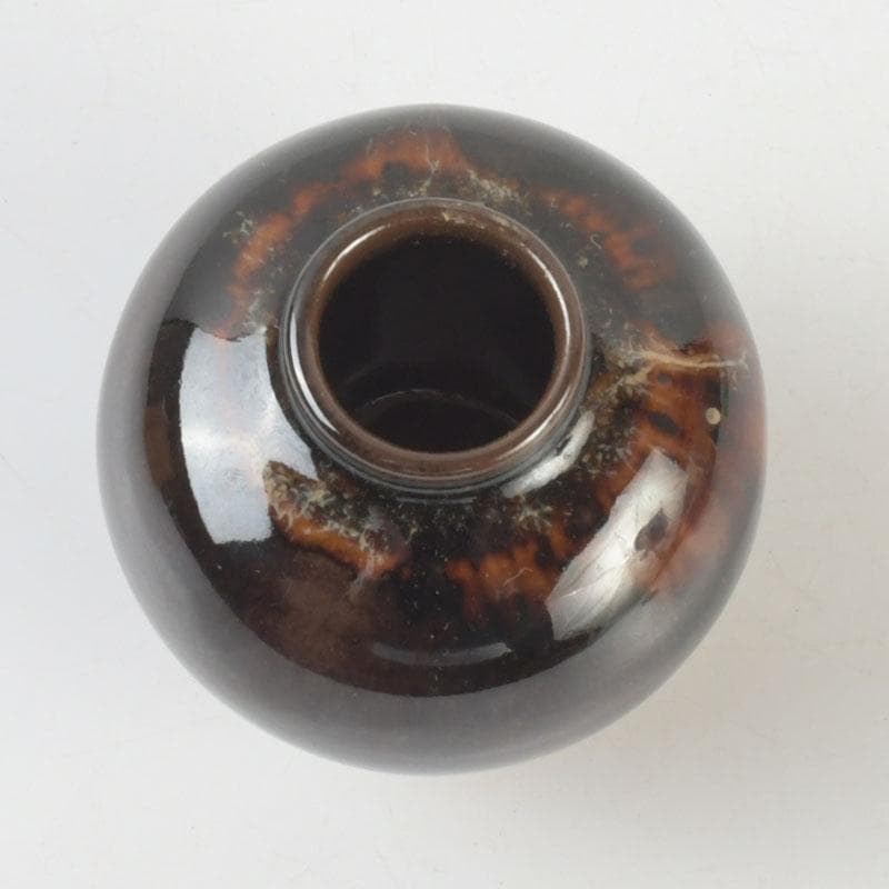 茶道具 瀬戸焼 桶谷定一造 文琳茶入 仕覆付 共箱 V 9501 - メルカリ