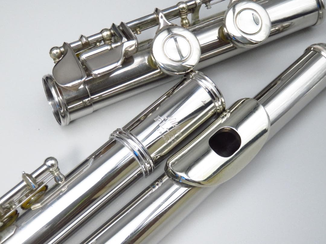 全タンポ＆ヘッド・コルク交換済　フルート　Nikkan　Eメカ付き