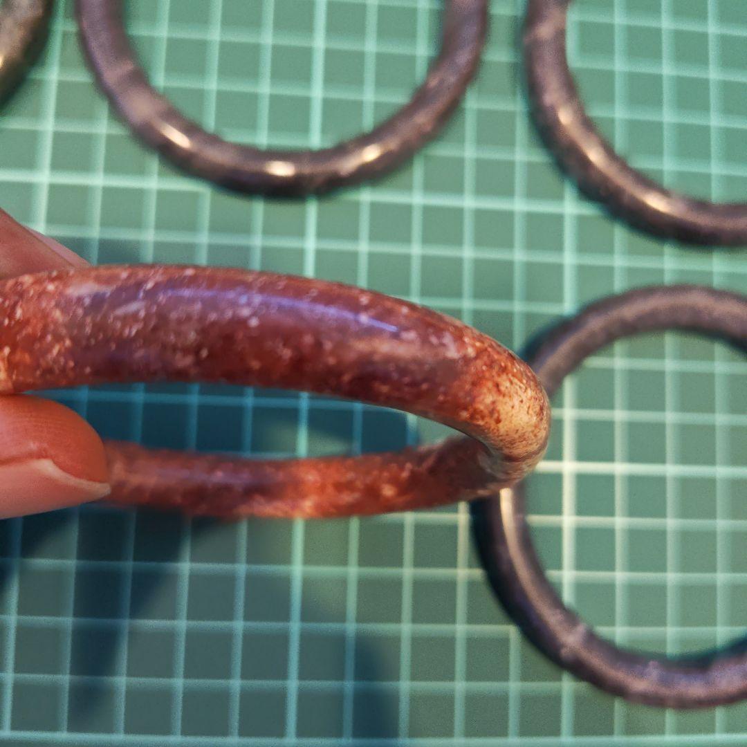 石製バングルセット 6個入り　赤　青　緑