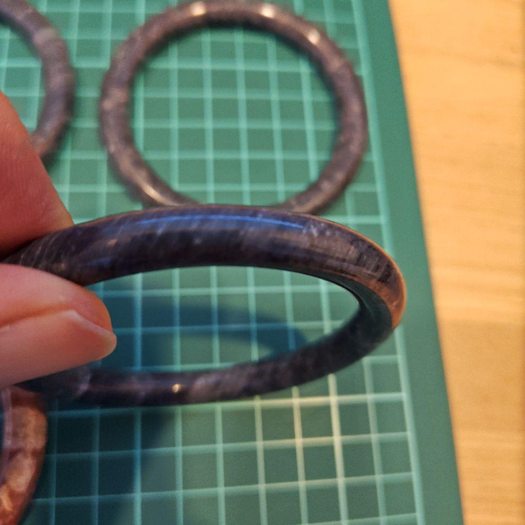 石製バングルセット 6個入り　赤　青　緑