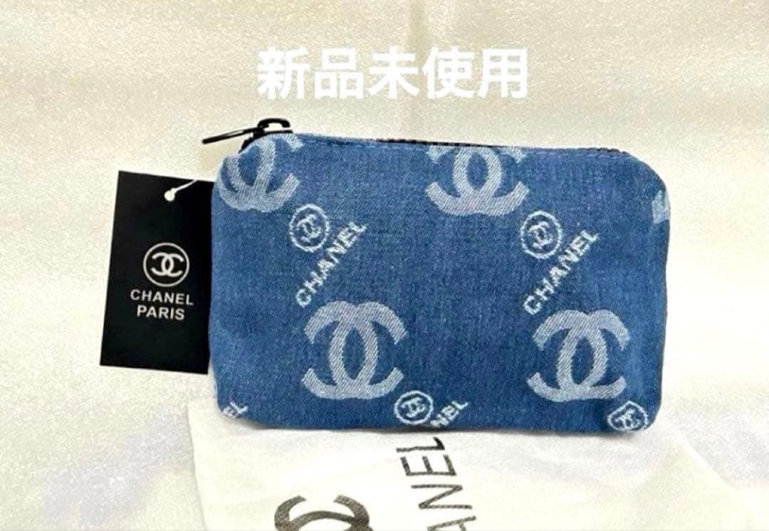 セール CHANEL デニムポーチ 新品未使用 シャネル ノベルティ h05