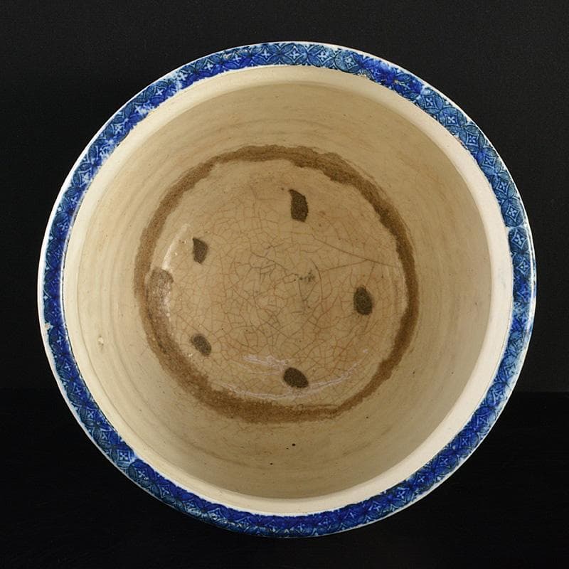 瀬戸焼 古瀬戸染付 菊文 壷 M R7323F - メルカリ