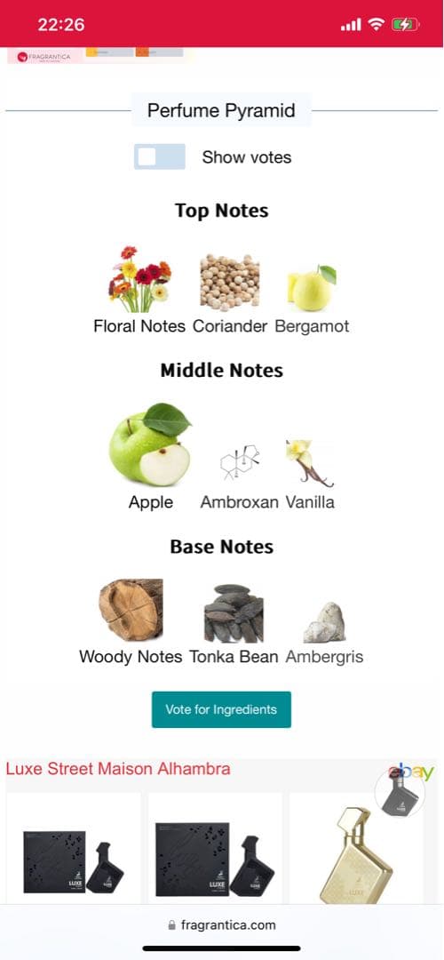 香水(男性用) Maison Ahambra Luxe Street