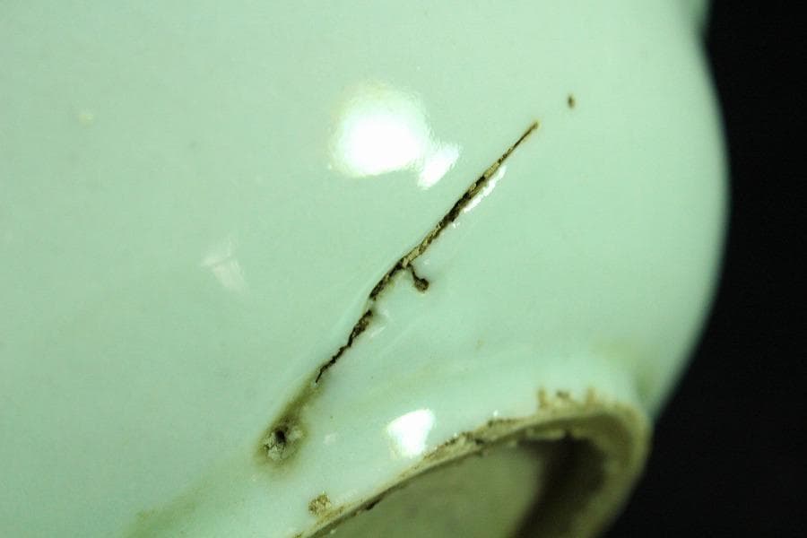 唐物 古染付 青花 青菜紋 皿 十件揃 虫喰い 中国(K-A408) - メルカリ