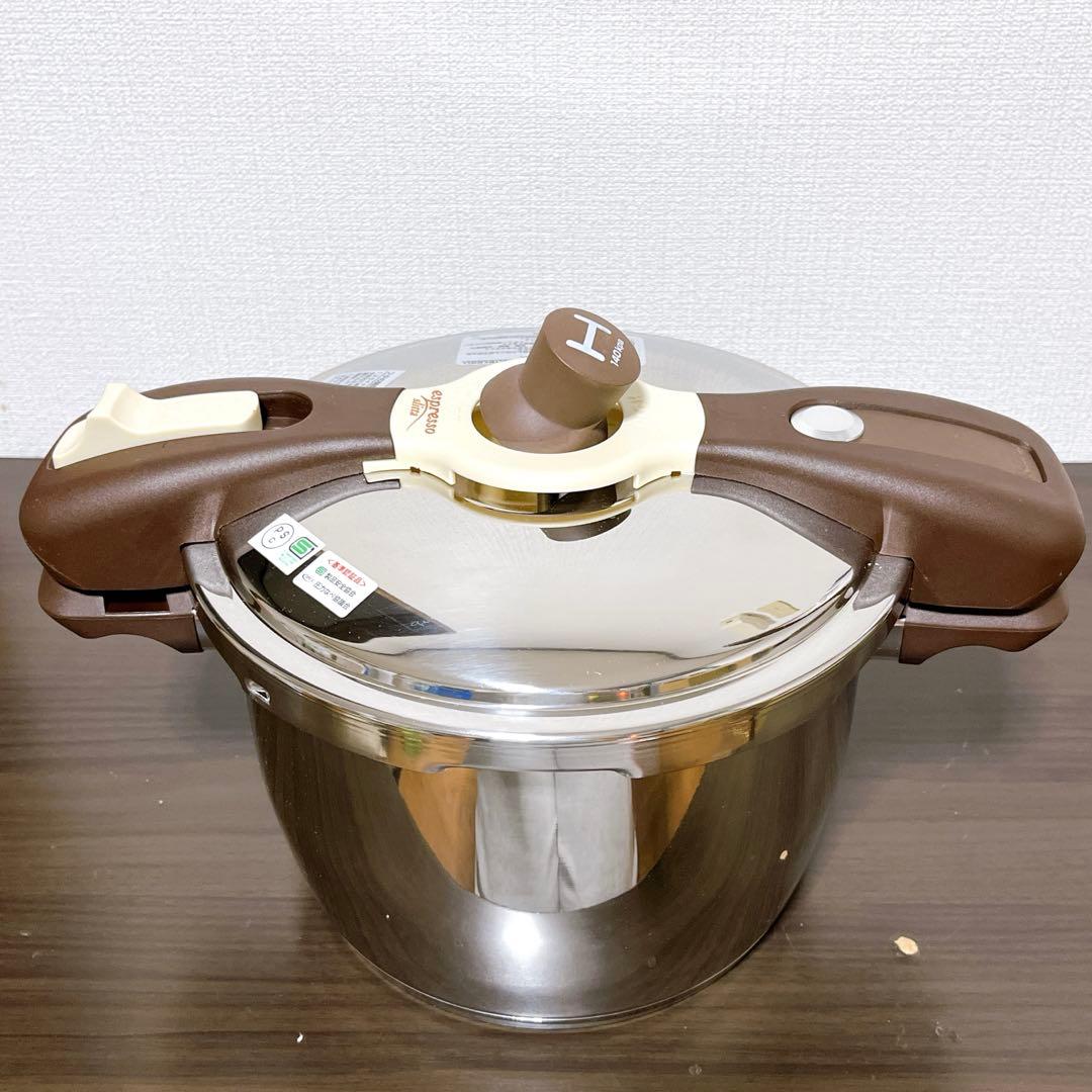 ワンダーシェフ 圧力鍋 5.5L 魔法のクイック料理　エスプレッソスリッタ