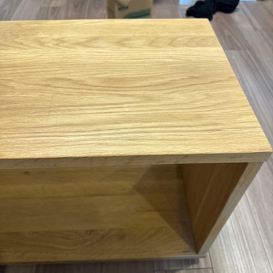 無印良品 廃盤 オーク材 テーブルベンチ