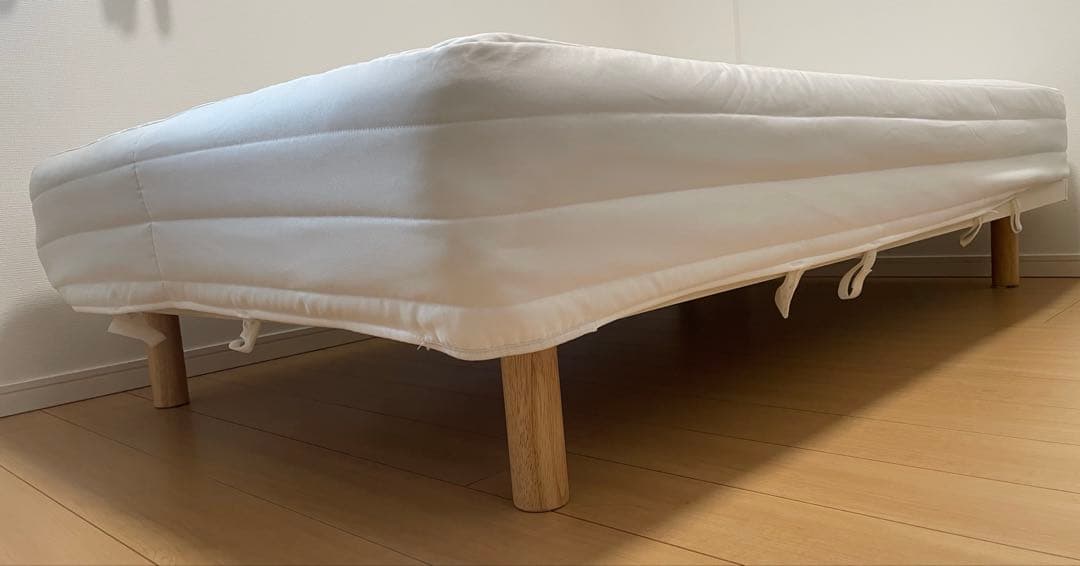 週末値下げ　無印良品　セミダブル 脚付きマットレス ホワイト